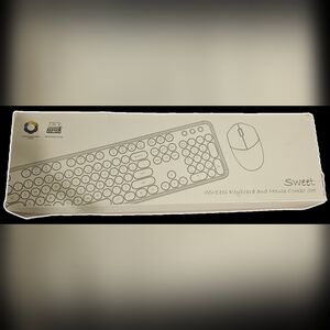 Sweet Wireless Keyboard and Mouse Combo Set - Black